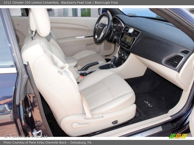 Blackberry Pearl Coat / Black/Light Frost 2012 Chrysler 200 Limited Convertible