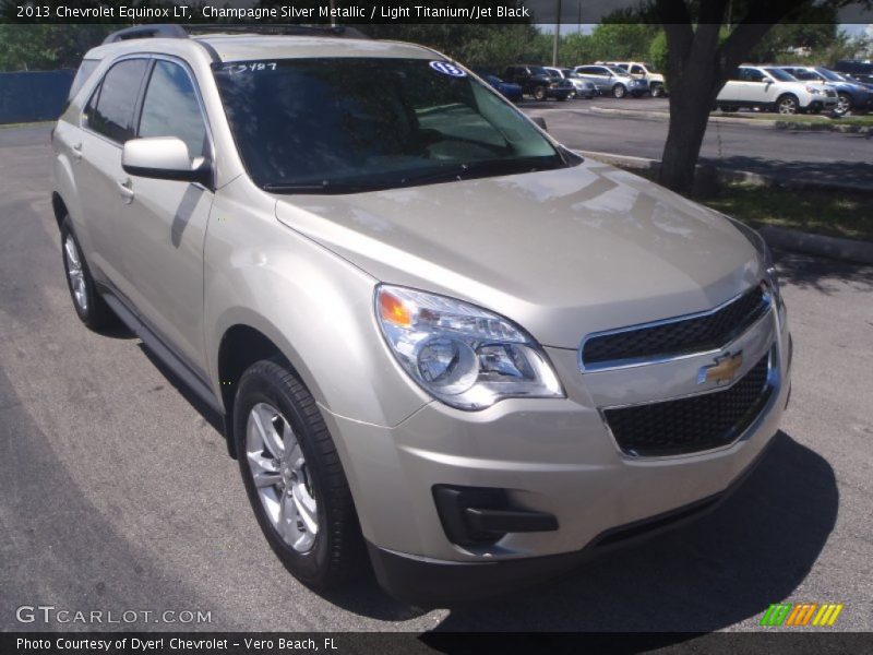 Champagne Silver Metallic / Light Titanium/Jet Black 2013 Chevrolet Equinox LT