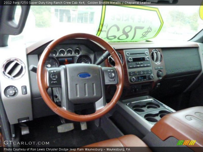 Golden Bronze Metallic / Chaparral Leather 2012 Ford F250 Super Duty King Ranch Crew Cab 4x4