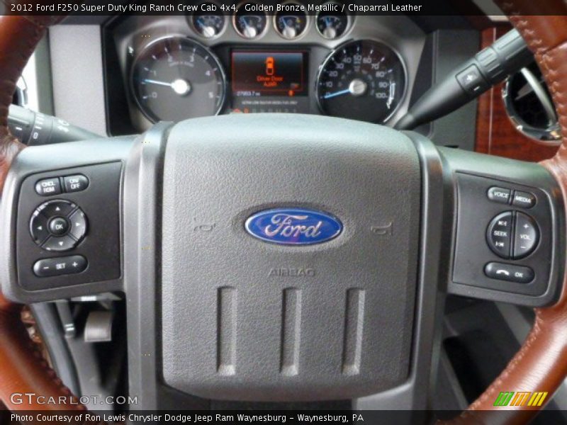 Golden Bronze Metallic / Chaparral Leather 2012 Ford F250 Super Duty King Ranch Crew Cab 4x4