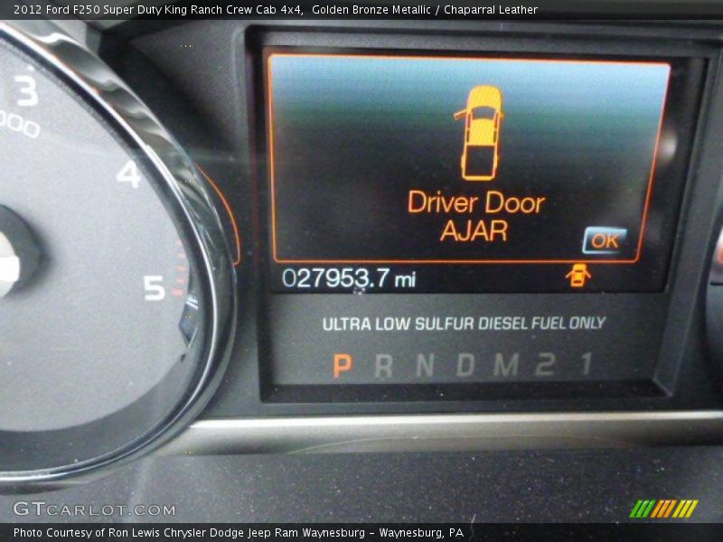 Golden Bronze Metallic / Chaparral Leather 2012 Ford F250 Super Duty King Ranch Crew Cab 4x4