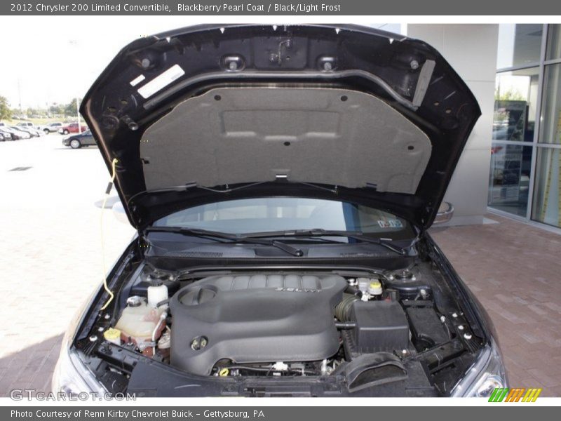 Blackberry Pearl Coat / Black/Light Frost 2012 Chrysler 200 Limited Convertible