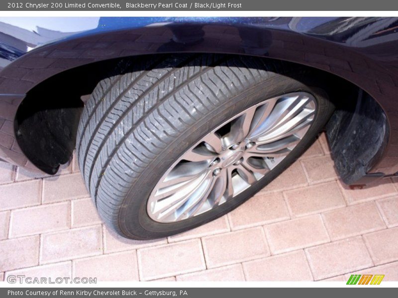 Blackberry Pearl Coat / Black/Light Frost 2012 Chrysler 200 Limited Convertible