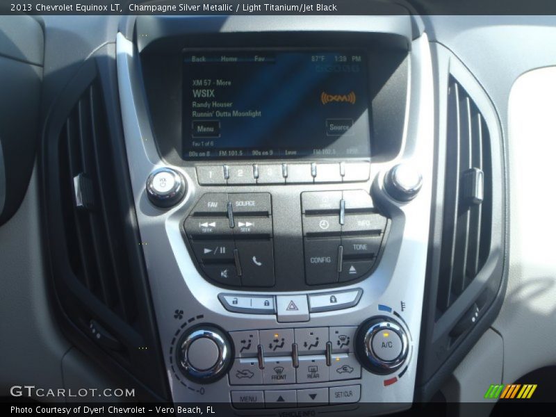 Champagne Silver Metallic / Light Titanium/Jet Black 2013 Chevrolet Equinox LT
