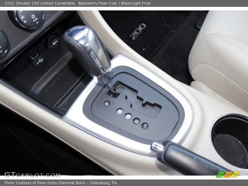 Blackberry Pearl Coat / Black/Light Frost 2012 Chrysler 200 Limited Convertible