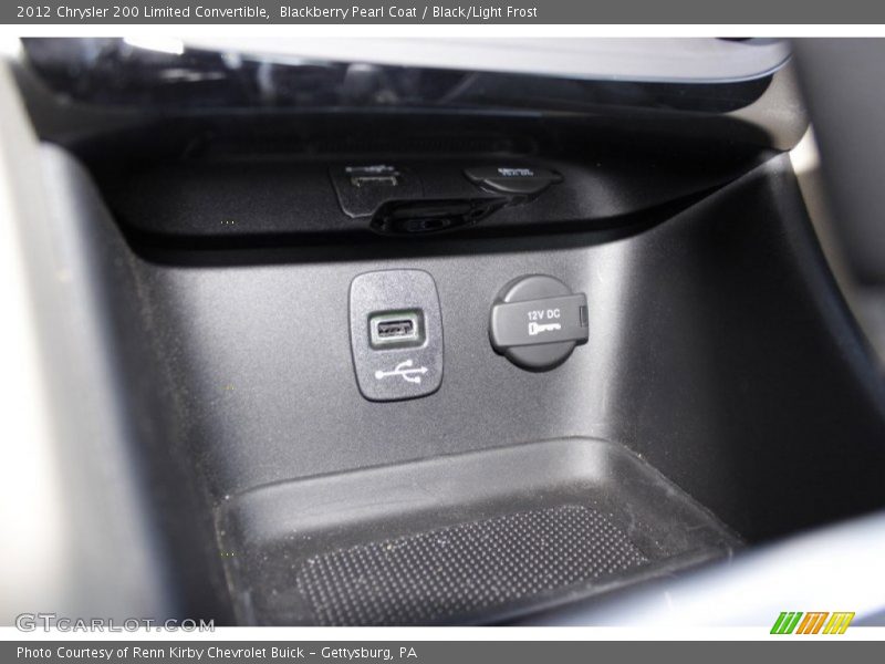 Blackberry Pearl Coat / Black/Light Frost 2012 Chrysler 200 Limited Convertible