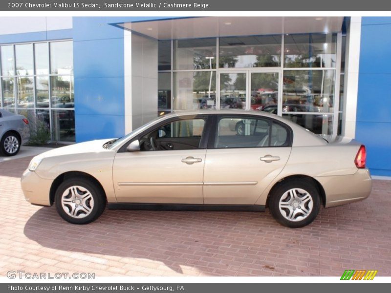 Sandstone Metallic / Cashmere Beige 2007 Chevrolet Malibu LS Sedan