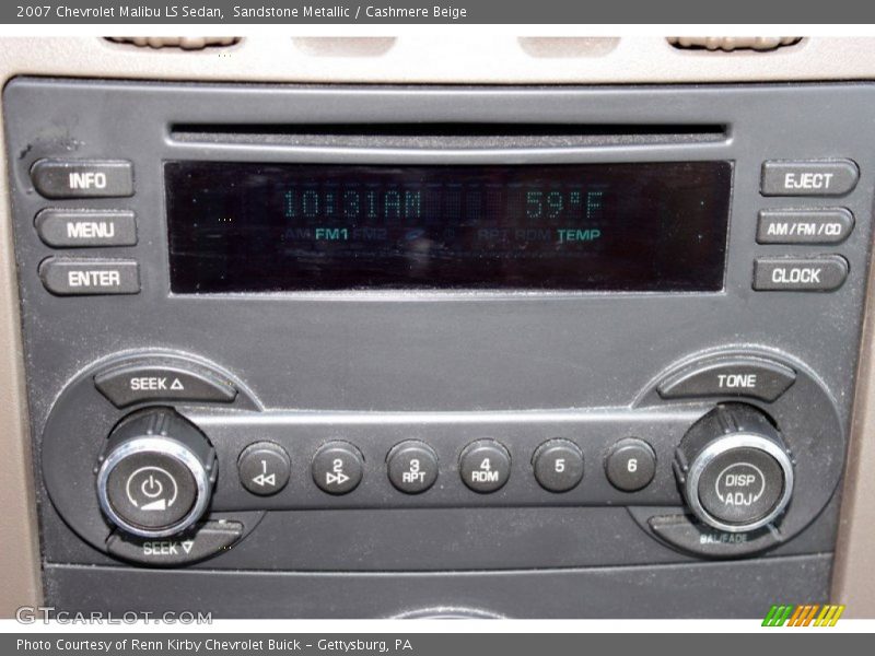 Sandstone Metallic / Cashmere Beige 2007 Chevrolet Malibu LS Sedan