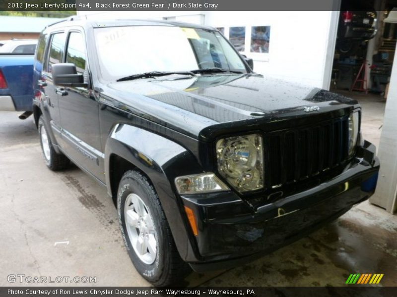 Black Forest Green Pearl / Dark Slate Gray 2012 Jeep Liberty Sport 4x4