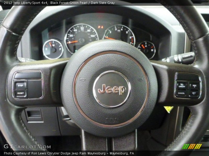 Black Forest Green Pearl / Dark Slate Gray 2012 Jeep Liberty Sport 4x4
