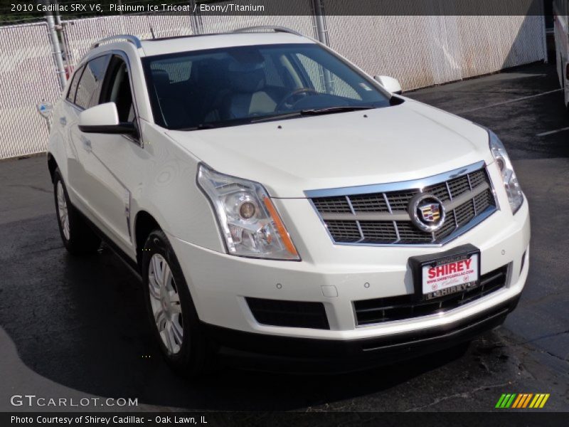 Platinum Ice Tricoat / Ebony/Titanium 2010 Cadillac SRX V6