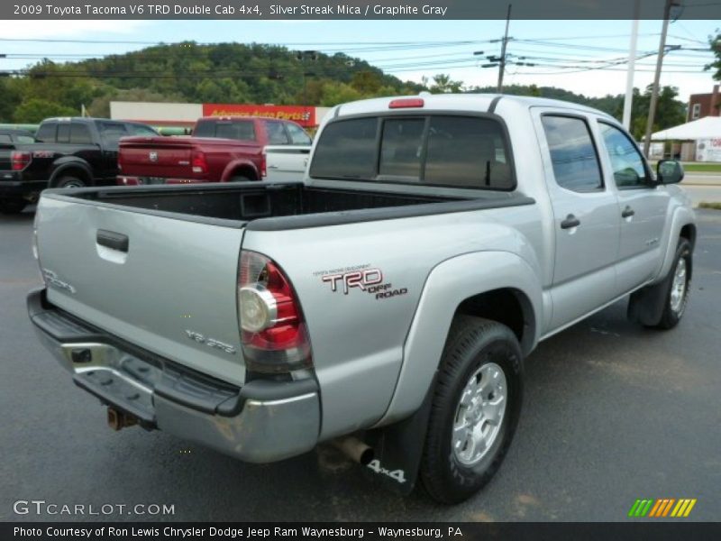 Silver Streak Mica / Graphite Gray 2009 Toyota Tacoma V6 TRD Double Cab 4x4