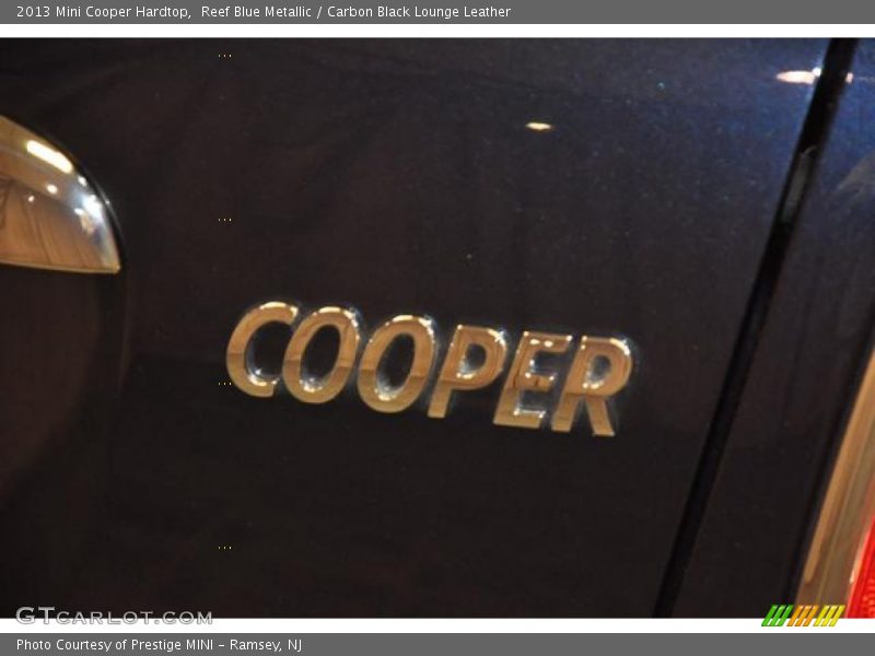 Reef Blue Metallic / Carbon Black Lounge Leather 2013 Mini Cooper Hardtop