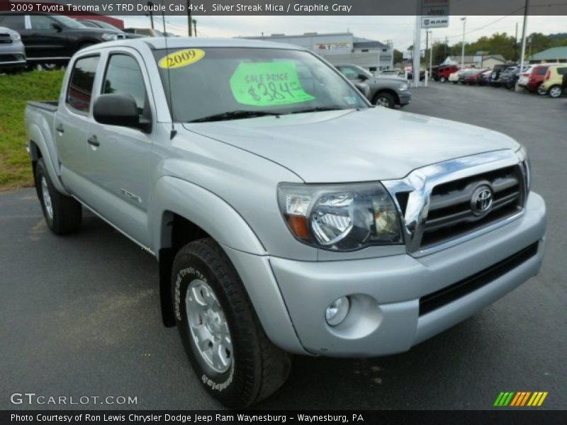 Silver Streak Mica / Graphite Gray 2009 Toyota Tacoma V6 TRD Double Cab 4x4