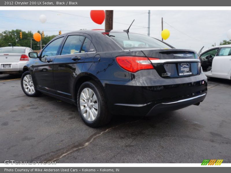 Black / Black 2012 Chrysler 200 LX Sedan