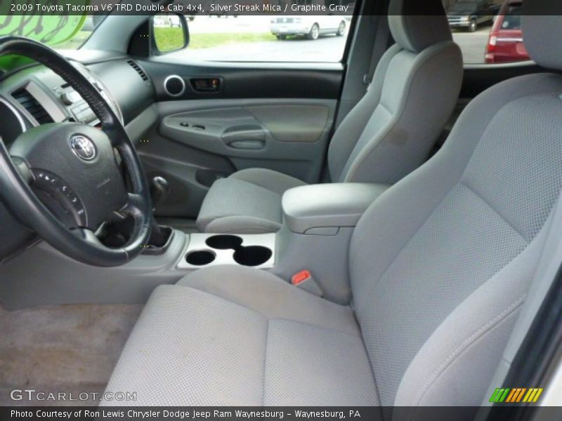 Silver Streak Mica / Graphite Gray 2009 Toyota Tacoma V6 TRD Double Cab 4x4
