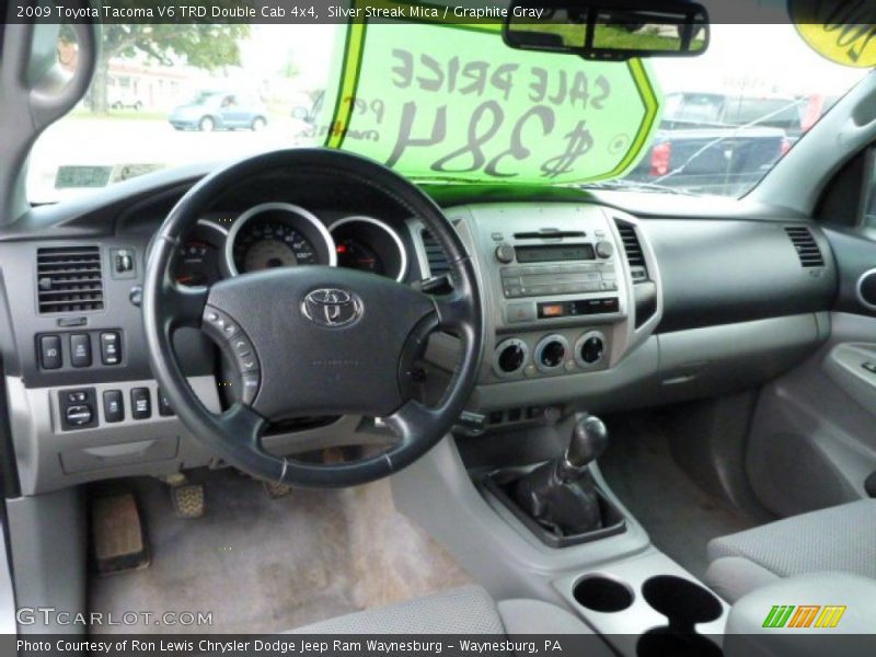 Silver Streak Mica / Graphite Gray 2009 Toyota Tacoma V6 TRD Double Cab 4x4