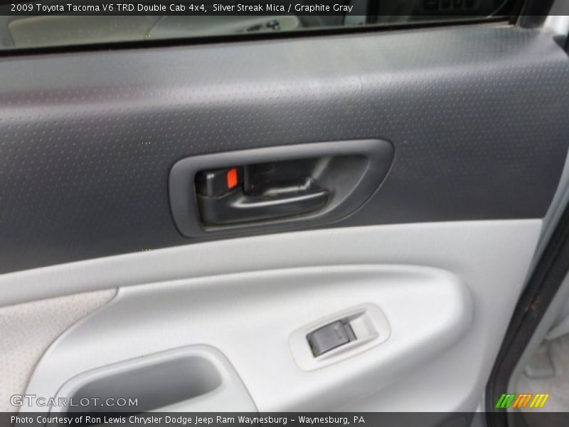 Silver Streak Mica / Graphite Gray 2009 Toyota Tacoma V6 TRD Double Cab 4x4