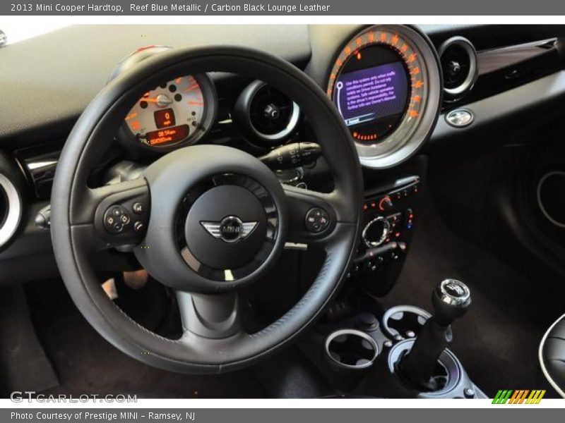 Reef Blue Metallic / Carbon Black Lounge Leather 2013 Mini Cooper Hardtop