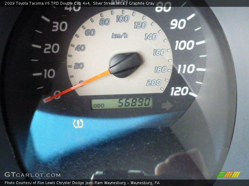 Silver Streak Mica / Graphite Gray 2009 Toyota Tacoma V6 TRD Double Cab 4x4