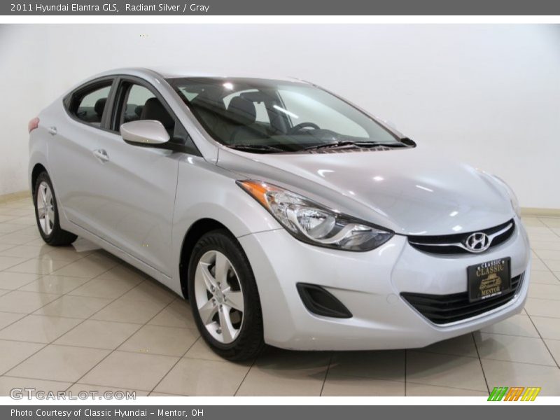 Radiant Silver / Gray 2011 Hyundai Elantra GLS