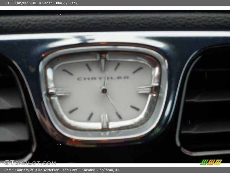 Black / Black 2012 Chrysler 200 LX Sedan