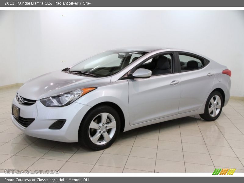 Radiant Silver / Gray 2011 Hyundai Elantra GLS