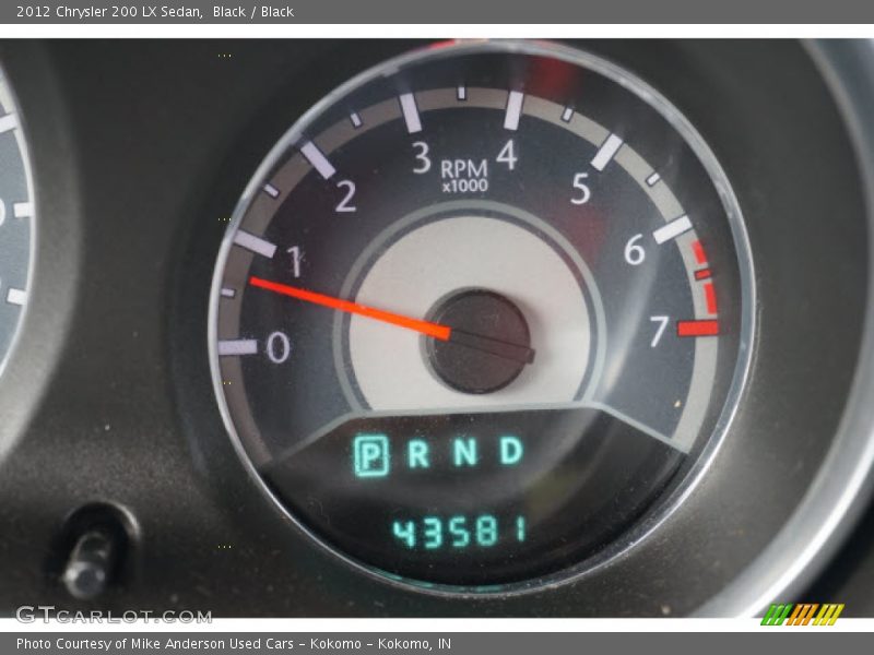 Black / Black 2012 Chrysler 200 LX Sedan