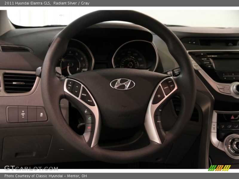 Radiant Silver / Gray 2011 Hyundai Elantra GLS