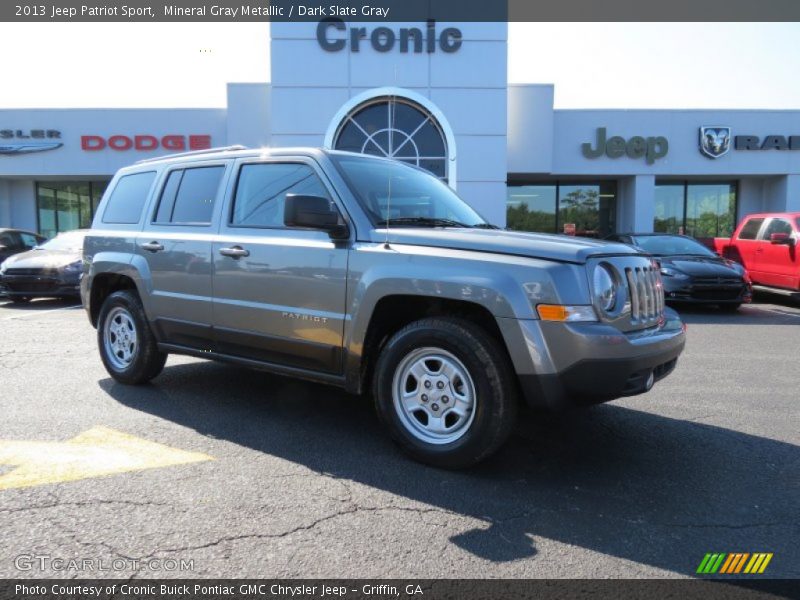 Mineral Gray Metallic / Dark Slate Gray 2013 Jeep Patriot Sport