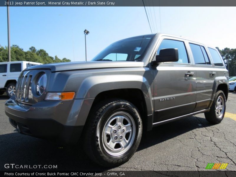 Mineral Gray Metallic / Dark Slate Gray 2013 Jeep Patriot Sport