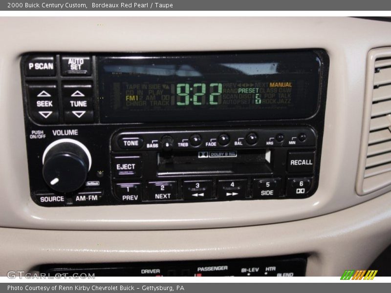 Bordeaux Red Pearl / Taupe 2000 Buick Century Custom