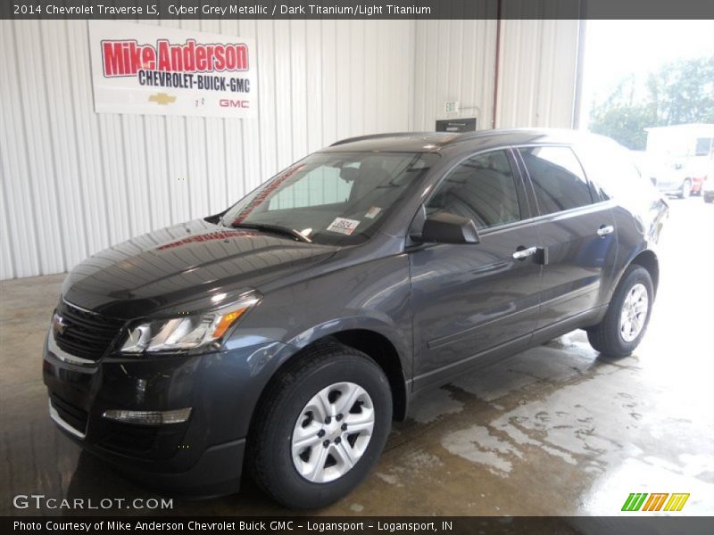 Cyber Grey Metallic / Dark Titanium/Light Titanium 2014 Chevrolet Traverse LS