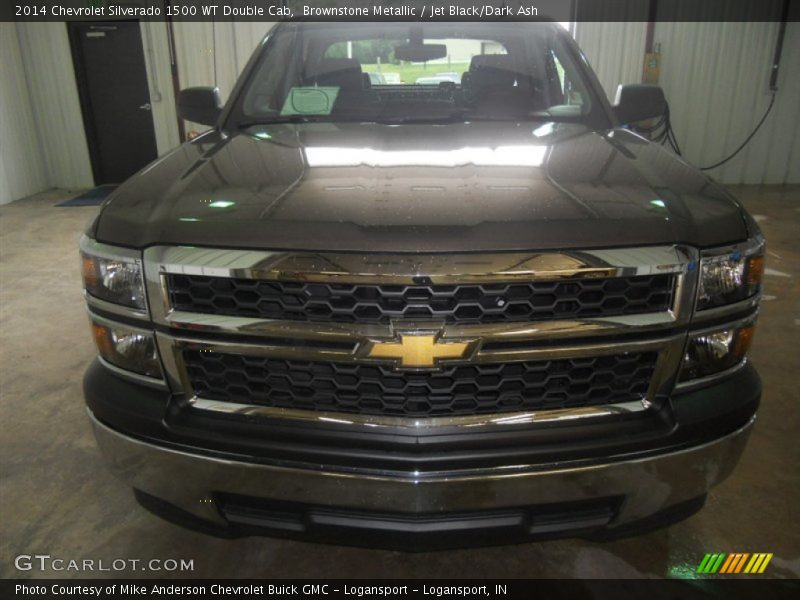 Brownstone Metallic / Jet Black/Dark Ash 2014 Chevrolet Silverado 1500 WT Double Cab