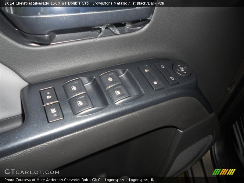 Brownstone Metallic / Jet Black/Dark Ash 2014 Chevrolet Silverado 1500 WT Double Cab