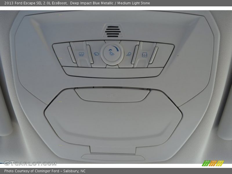 Deep Impact Blue Metallic / Medium Light Stone 2013 Ford Escape SEL 2.0L EcoBoost