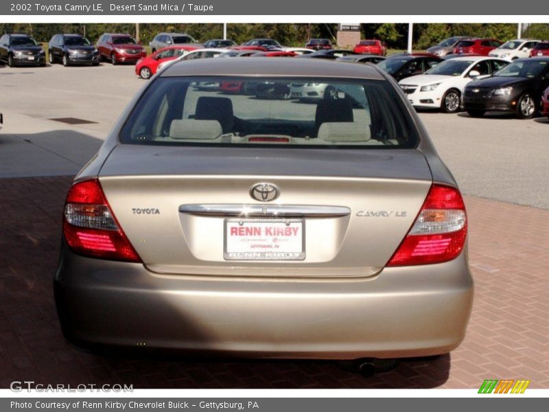 Desert Sand Mica / Taupe 2002 Toyota Camry LE
