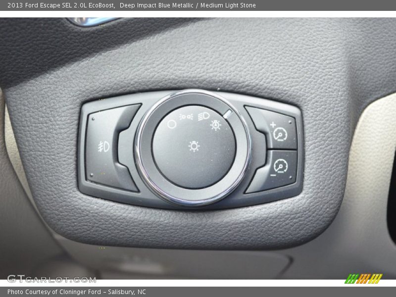Deep Impact Blue Metallic / Medium Light Stone 2013 Ford Escape SEL 2.0L EcoBoost