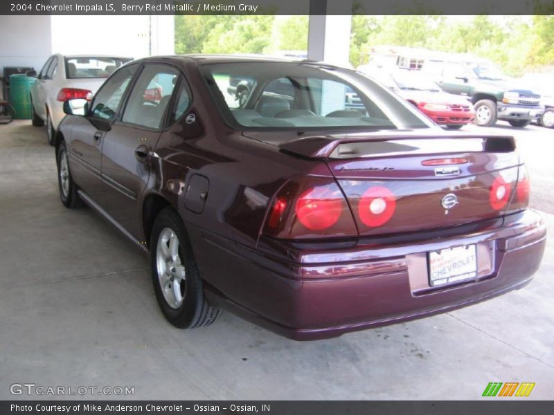 Berry Red Metallic / Medium Gray 2004 Chevrolet Impala LS