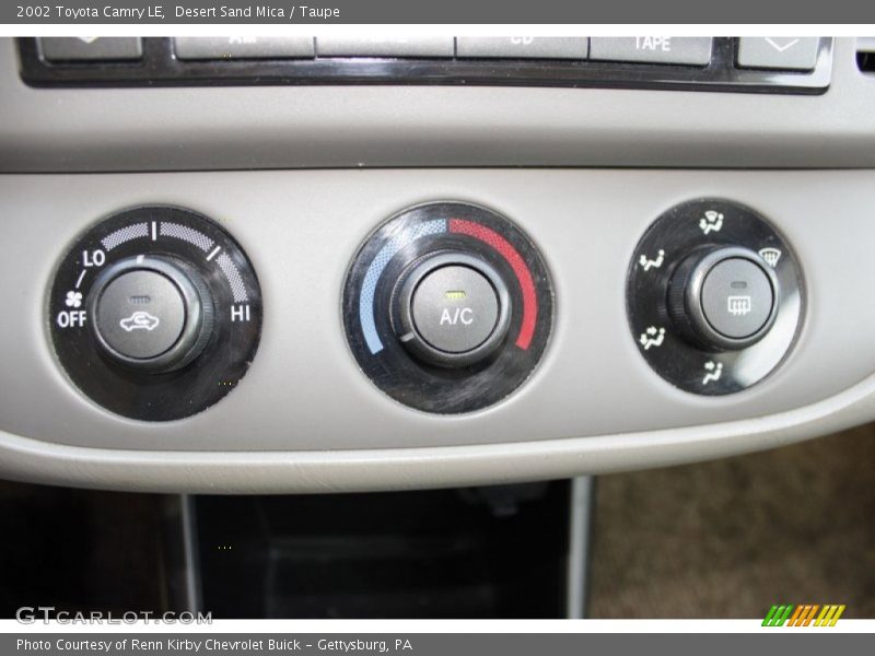 Desert Sand Mica / Taupe 2002 Toyota Camry LE