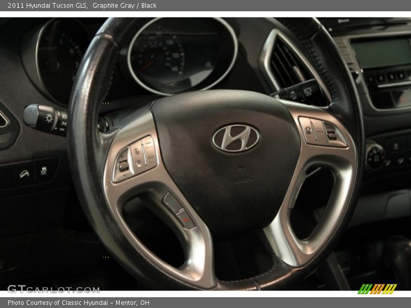 Graphite Gray / Black 2011 Hyundai Tucson GLS