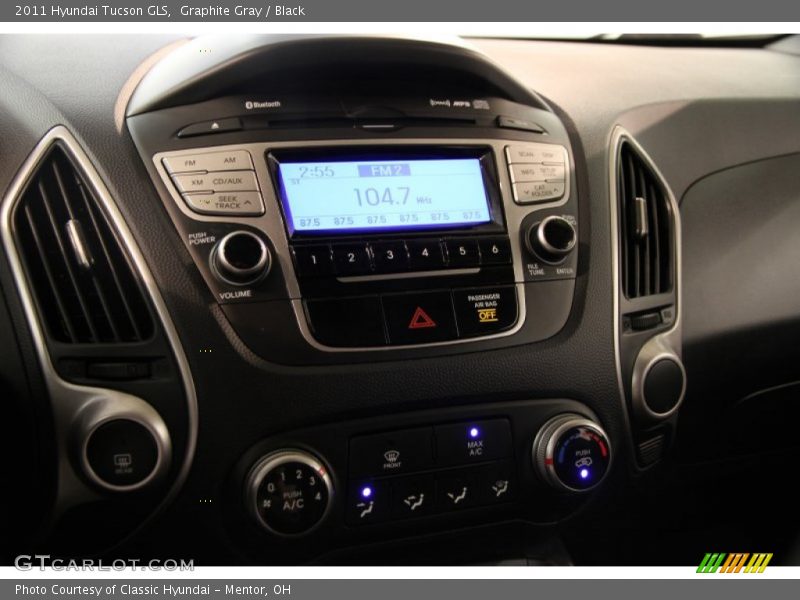 Graphite Gray / Black 2011 Hyundai Tucson GLS