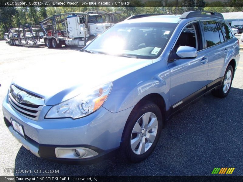 Sky Blue Metallic / Off Black 2010 Subaru Outback 2.5i Limited Wagon