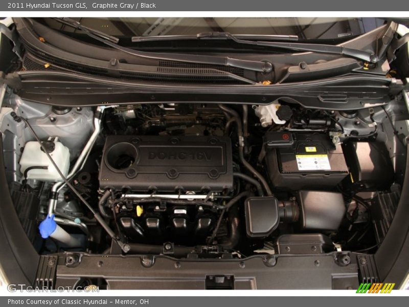 Graphite Gray / Black 2011 Hyundai Tucson GLS