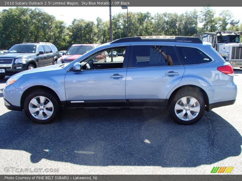 Sky Blue Metallic / Off Black 2010 Subaru Outback 2.5i Limited Wagon