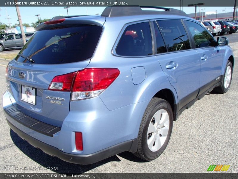 Sky Blue Metallic / Off Black 2010 Subaru Outback 2.5i Limited Wagon
