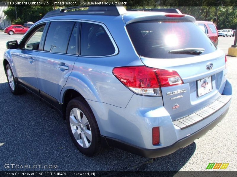 Sky Blue Metallic / Off Black 2010 Subaru Outback 2.5i Limited Wagon