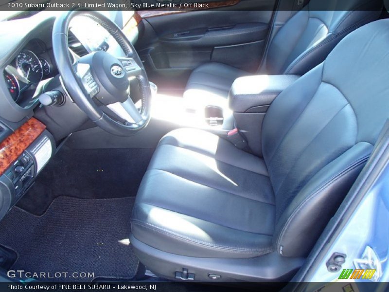 Sky Blue Metallic / Off Black 2010 Subaru Outback 2.5i Limited Wagon