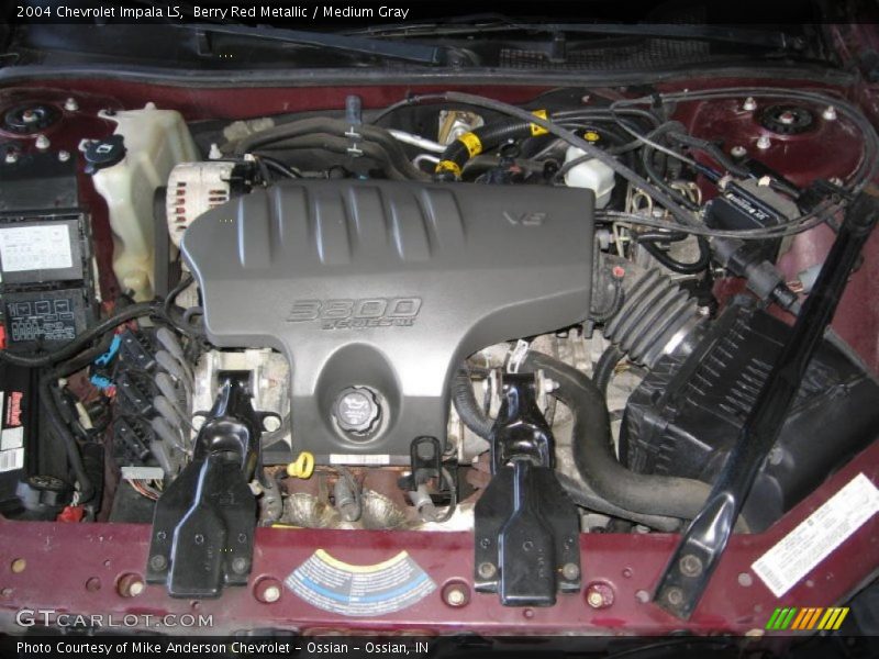 Berry Red Metallic / Medium Gray 2004 Chevrolet Impala LS