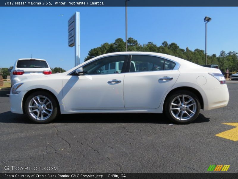 Winter Frost White / Charcoal 2012 Nissan Maxima 3.5 S